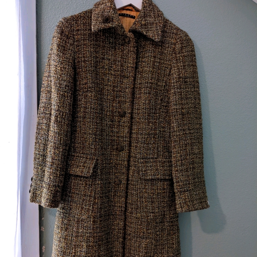 Sisley Tweed Duster Coat